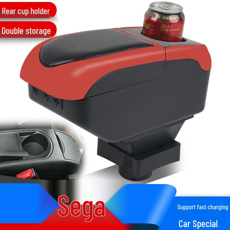 Citroen Sega Central Armrest Box: Original Modification, No-Drill Storage for Old Models