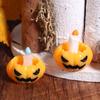3Pcs/Set Dollhouse Pumpkin Lantern Candle Holder Model Halloween Mini Decoration Micro Landscape Horror Ornament Dollhouse Toys
