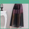 Mesh New Seethrough Skirts Fashion Sexy Solid High Waist Skirts Fashion Black Female Skirts