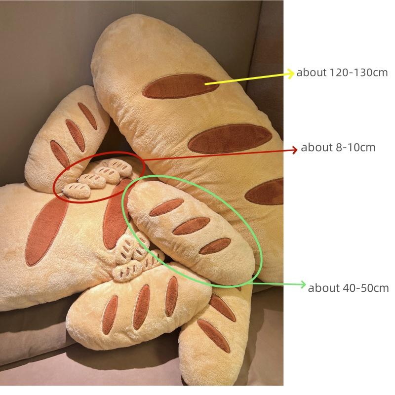 5080130Cm Gigantisch Zacht Frans Brood Kussen Knuffelkussen Sofa Decoratie Voor Jongen Meisje Dutje Slaapkussen Verjaardagscadeau about 45-50cm