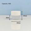 PP Refillable Cream Jar 50g Capacity Round Bottom Cosmetic Container Frosted Wide-Mouth Lotion Hair Dispenser Jar Hair Mask