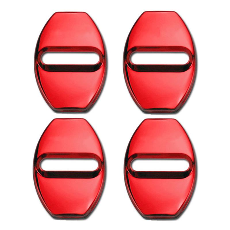 4pcs Car Styling Door Lock Cover for Skoda Octavia Fabia Yeti Citigo Rapid A7 2013 2014 2015 2016 2017 2018 Auto Accessories