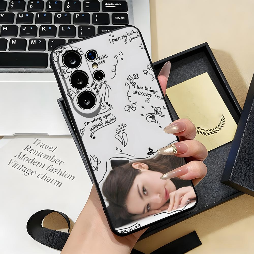 Singer G-Gracie Abrams Phone Case For Samsung S26 S25 S24 FE S23 S22 S21 Plus S20 Ultra Note20Ultra Black Soft Shell