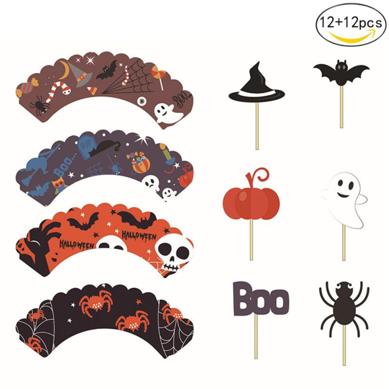 Party Decoration Eye-catching Design Joy Cake Decoration Essential Must-have Party Decor For Halloween Halloween Cake Surround
