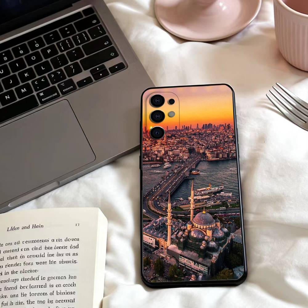 

S-SceneryS Istanbul T-Turkey Phone Case For Samsung S25,24,23,22,30,21,10,9,Ultra,Plus,Lite,FE,4,5 G Soft Black Case Samsung S25