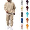 Herren Casual Langarm Muster Sweatshirt Set für Herbst Winter Alltagskleidung
