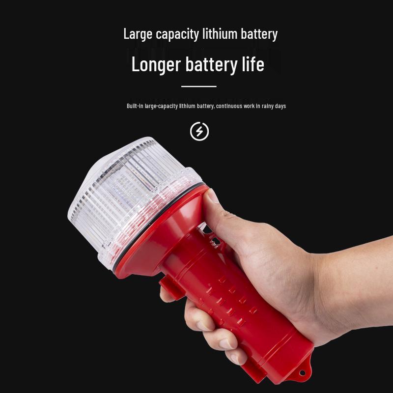 Jujingyang JY-2026 LED Solar Beacon & Signal Light with Tricolor Flashing Function
