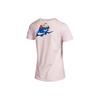 Nike Logo Letter Print Loose-Fitting Round Neck T-Shirt Women Tops Pink DJ6296-621
