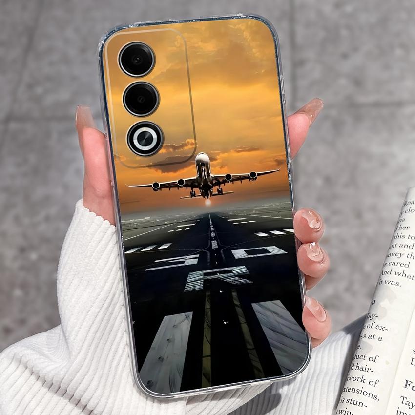 Pentru Oppo A3 A5 A1 Pro A3x AX5 AX5s A7 A8 Ace2 Husă de Telefon de Lux Rezistentă la Șocuri Modele Drăguțe cu Flori Protecție TPU Transparentă Capac Spate Pentru Carcasă Oppo