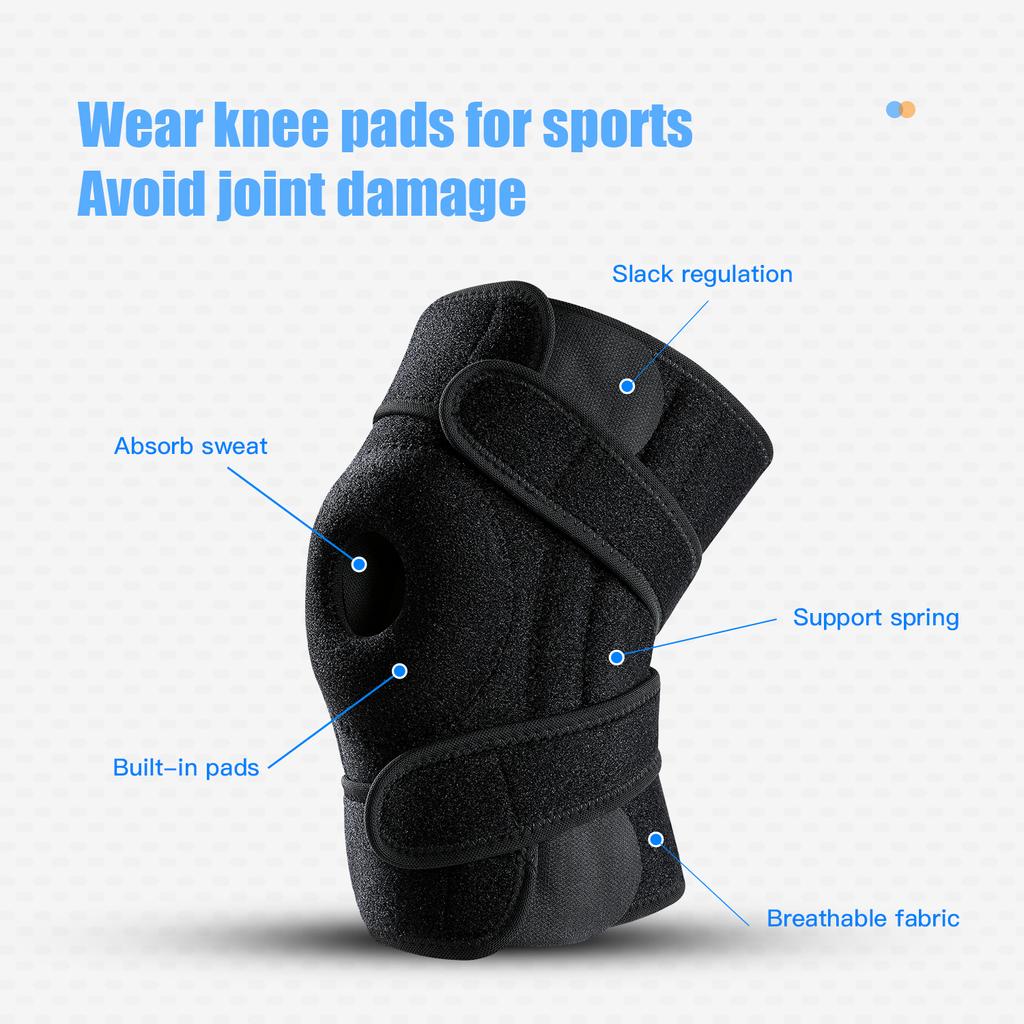 1 Pc Knee Compression Support Sleeves, Adjustable Elastic Knee Brace Knee Sleeves Comfort Elasticity Knee Pad