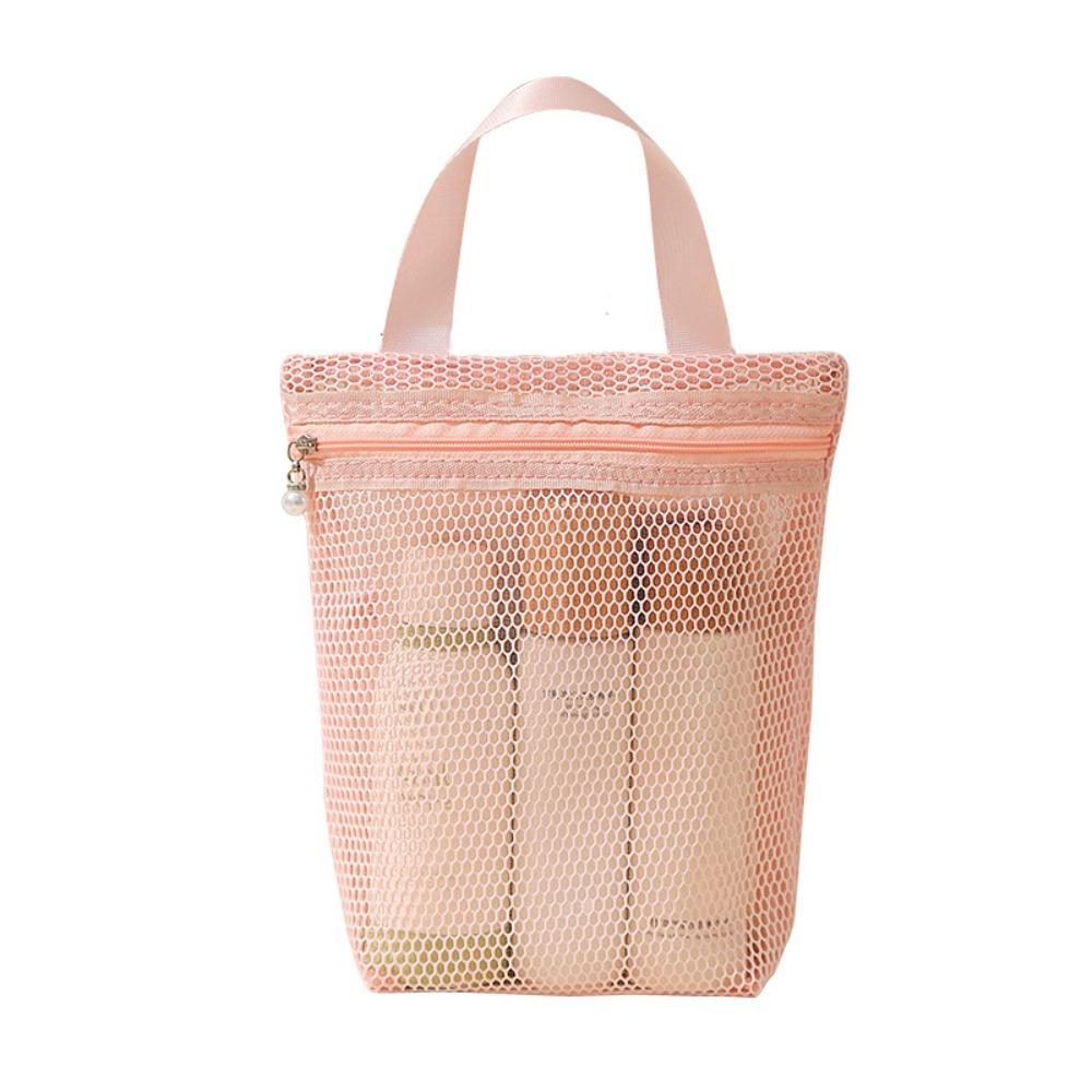Portable Mesh Makeup Bag Gauze Toiletry Bag Portable Travel Storage Bag Business