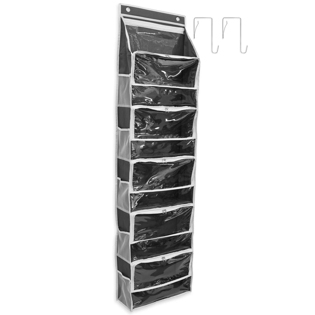 Over The Door Organizer with 6 Independent Compartment Thickened Large Capacity Knitting Toy Plush Storage Hanging Bag