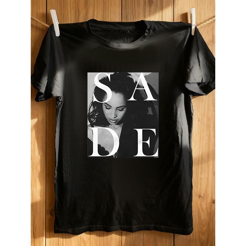 Men s Retro Fashion Black Pattern T-shirt Summer Style Unisex Casual Cotton T-shirt S
