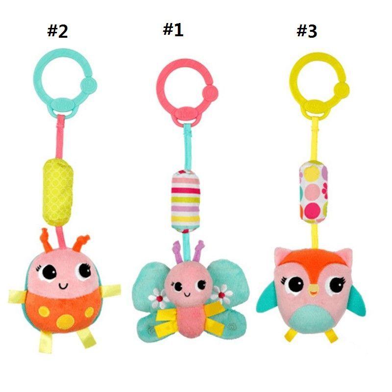 Adorable Animal Handbells Musical Developmental Toy For Kids Soft Plush Rattle