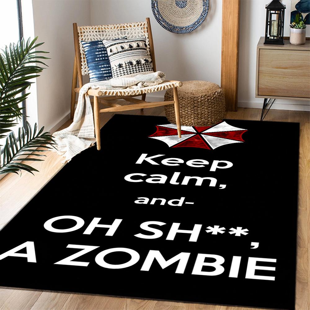 Resident Evil: Regenschirm Horror Teppich Design für Studentenwohnheim Küche Spielzimmer Balkon Rutschfester Teppich Büros Dekorieren Geschenk für Festivals
