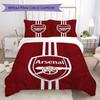 Set Copripiumino con Fantasia Arsenal Football Club Copripiumino Federa Decorazione per la Casa Regalo di Compleanno (1 * copripiumino + 2 * federe senza imbottitura)