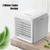 Mini Portable Air Conditioner 7 Colors Light Conditioning Humidifier Purifier USB Desktop Air Cooler Fan With 2 Water Tanks Home New