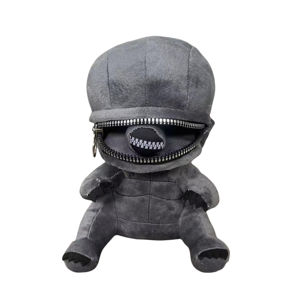 

Alien Xenomorph Shaped Zipper Mouth Plush Doll Kawaii Plush Pillows Stuffed Toys Cartoon Decor Trendy Toy Birthday Present