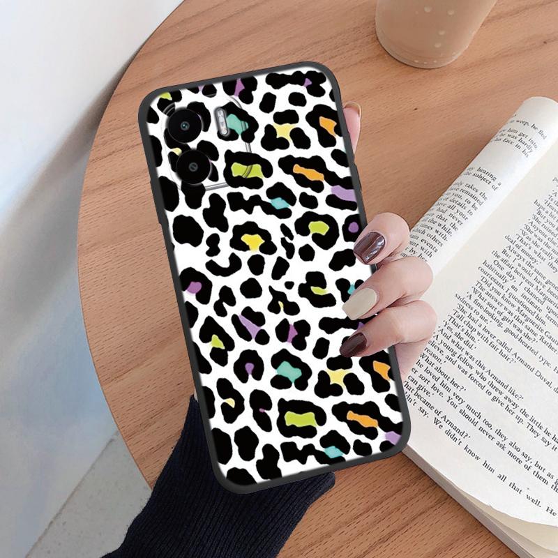 Phone Case For Redmi A1 A2 13 13C 14C A3 4G Soft Silicone TPU Back Cover Cases Protective Coque Shell Leopard Painted Bags Capa