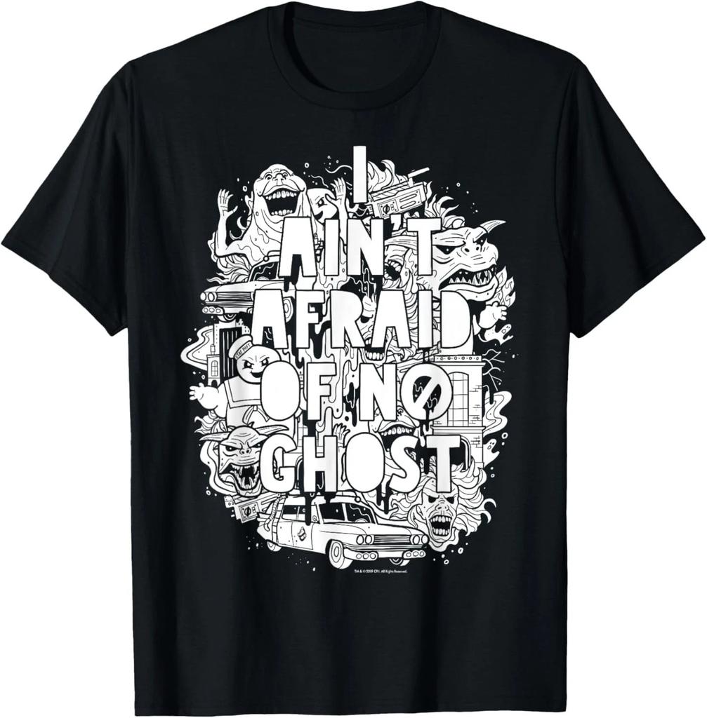 Ghostbusters Ain't Afraid Collage Poster Graphic T-Shirt T-Shirt