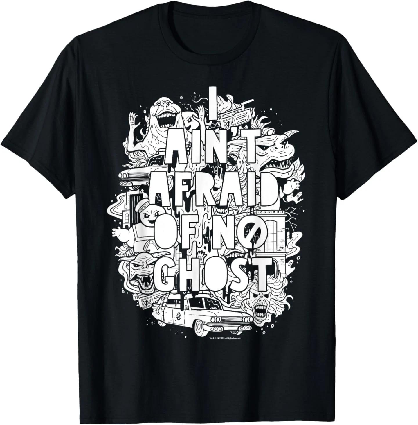 

Ghostbusters Ain t Afraid Collage Poster Graphic T-Shirt T-Shirt 2XL
