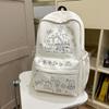 High-value Cartoon Backpack Women's New Casual Large-capacity Backpack Junior High School High School Student Schoolbag