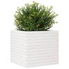 Vidaxl Garden Pot, White, 50X50X45.5 Cm, Solid Pine Wood