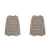 Furina Cotton Blend Texture Stripe Sweater