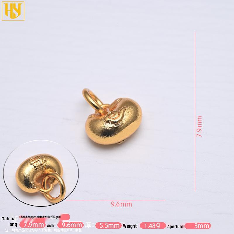 Vergoldeter Glücksschloss Anhänger Armband Halskette Charm