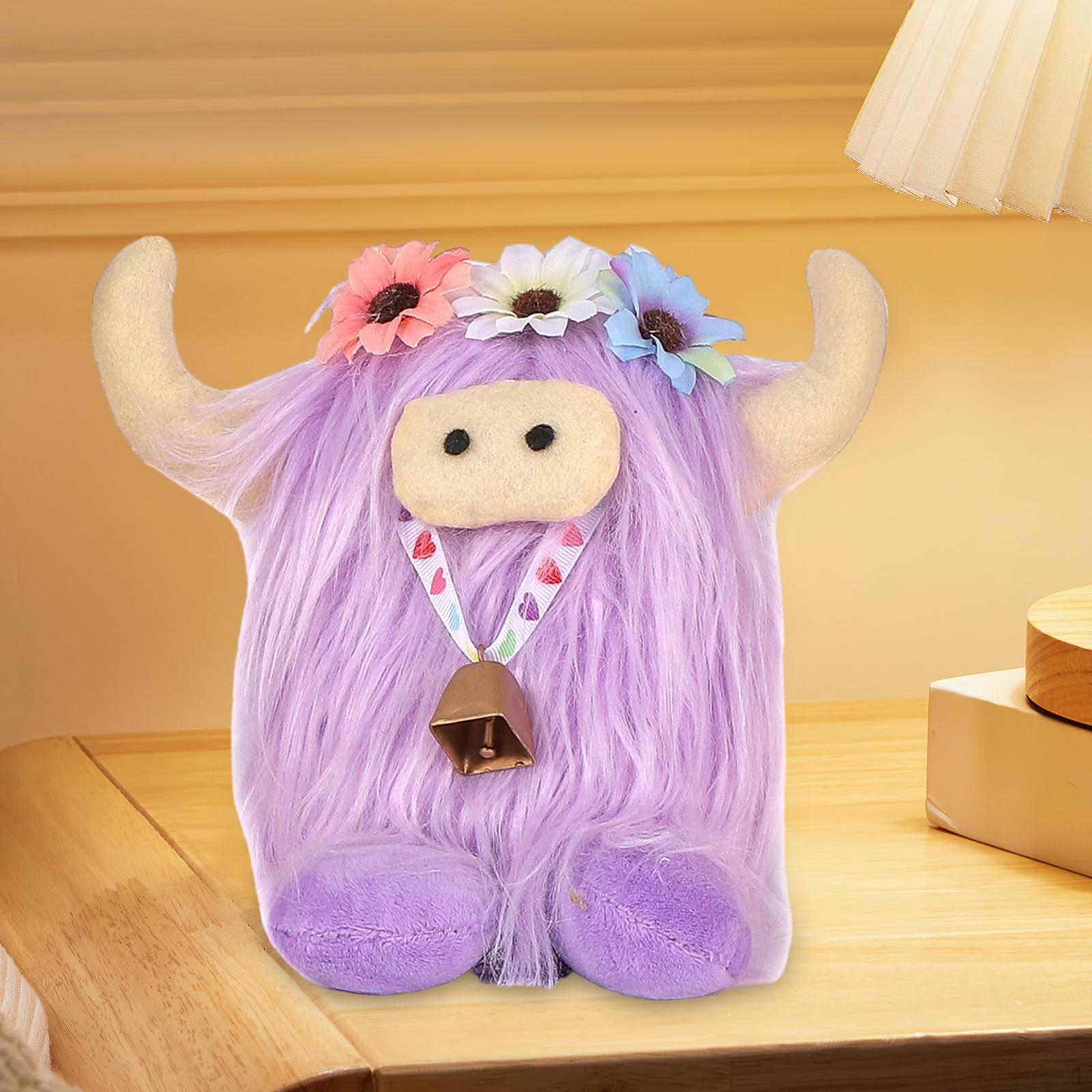 

Highland Cow Toy for Home Decor And Gifting фіолетовий