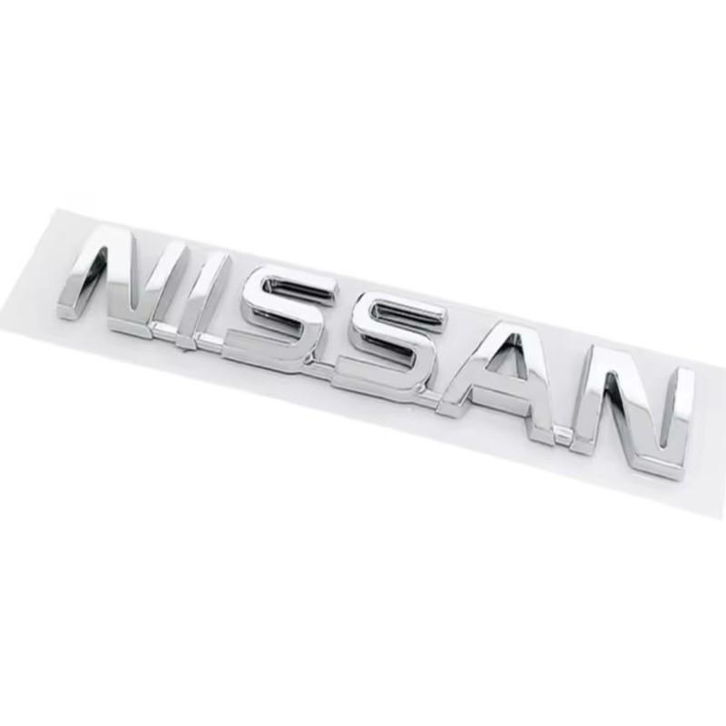 

ABS Car Rear Trunk Letters Logo Badge Emblem Sticker For Nissan Qashqai Juke Pulsar Sentra Altima Patrol Micra Rogue Almera срібний