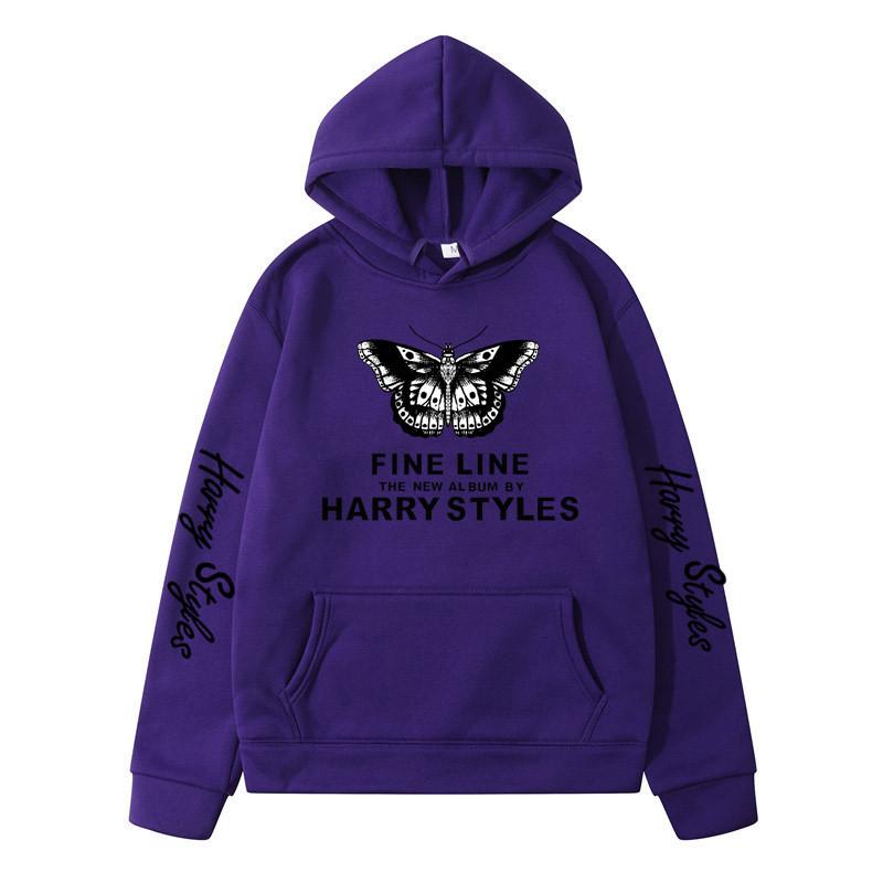 Harry Styles Peripheral Print Fashion Loose Long-Sleeved Pullover Autumn Men'S And Women'S Hooded Sweater