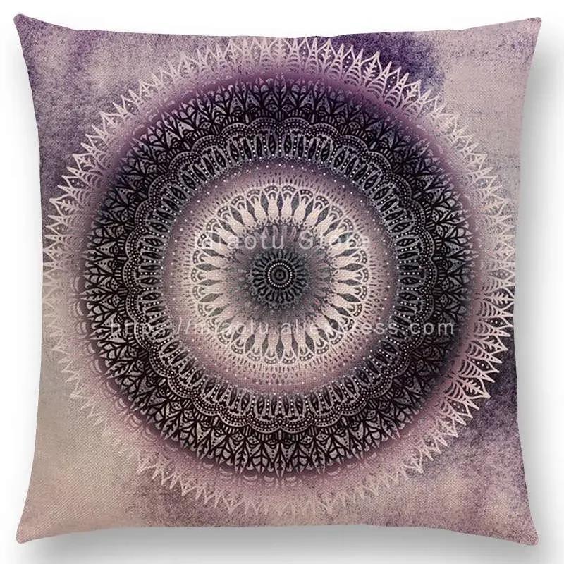 Neuer verträumter Regenbogen Boho Wüstenblume Wunderschöne Goldene Mandalas Savanne Fantasie Gelassenheit Drucke Kissenbezug Sofakissenbezug