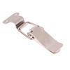 Stainless Steel Spring Loaded Draw Toggle Latch Clamp Clip Silver Hasp Latch Catch Clasp 90 Degrees Duck-Mouth Buckle Hook Lock