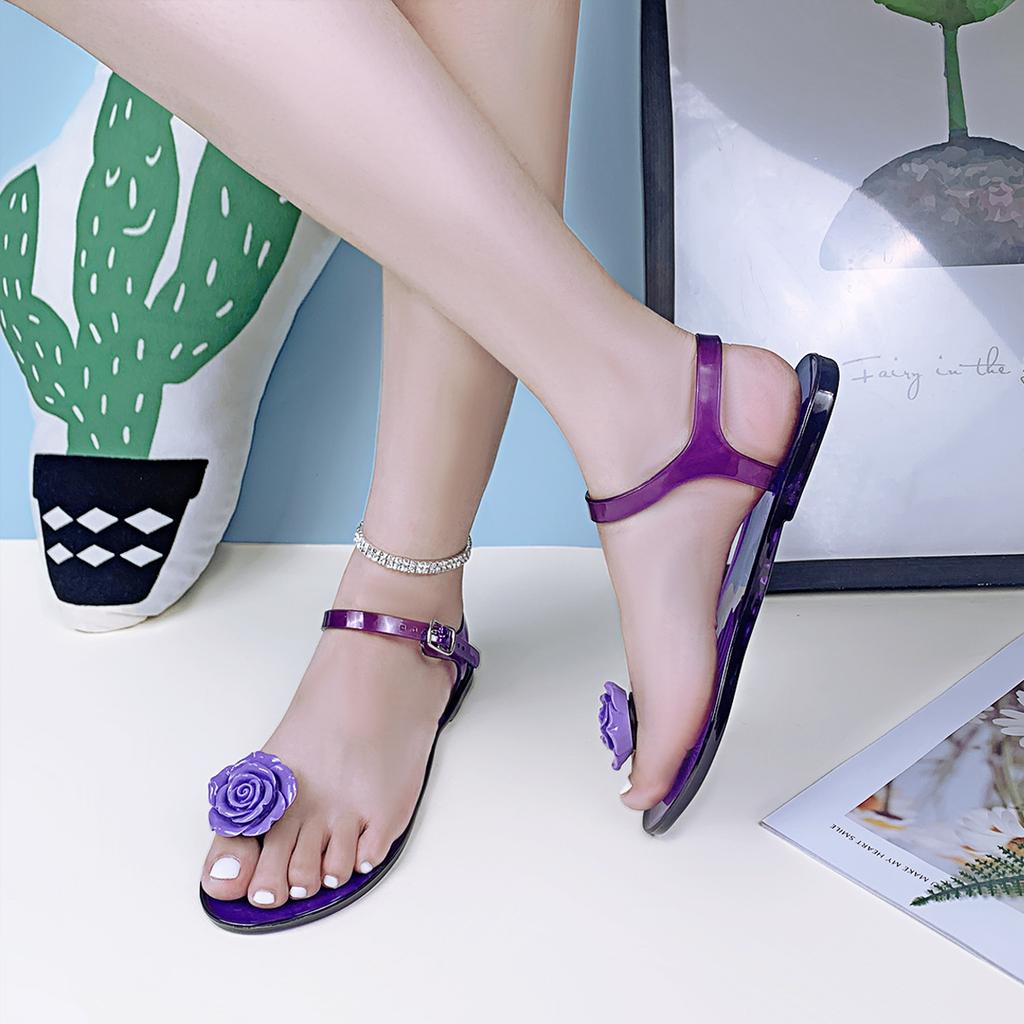 Hot-selling New Camellia Fruit Sandals Women's Non-slip Soft-soled Jelly Sandals