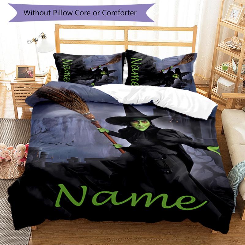 3pcs The Wizard of Oz3 Cover Set - Personalized Name, HD Printed Bedding with 1 Cover and 2 Pillowcases - Perfect for Home Decor, Easy Care