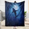 Ocean Animal Flannel Blanket - Soft and Comfortable, Suitable for Sofas, Beds, Offices, Travel, All Seasons, and A Great Gift for The Holidays.