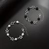 2 Pcs Bohemian Style Faux Pearl and Star Chain Bracelets