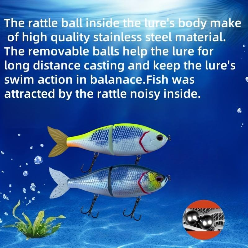 1pc 14.5cm 57g Slow Sinking Lure Multi-Section, Two-Segment Imitation Hard Bait