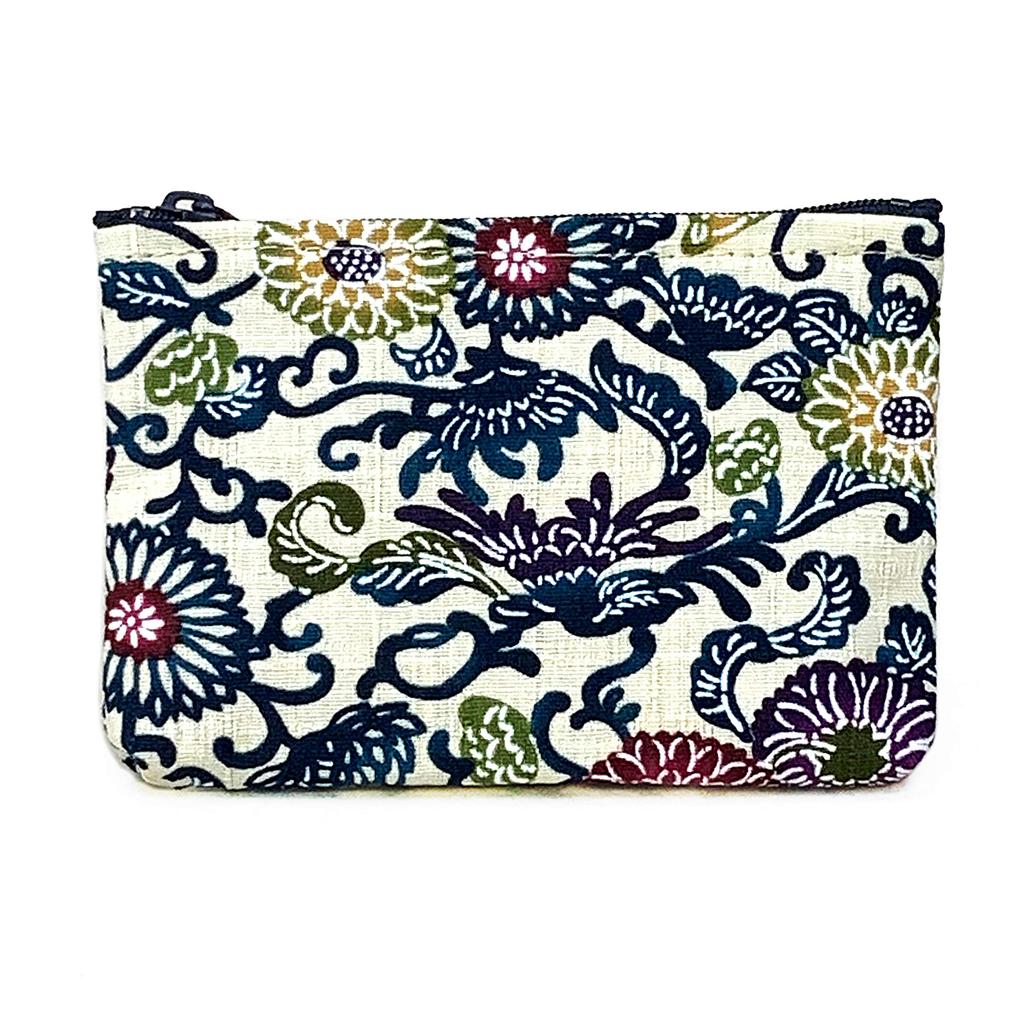 Kubakasaya Ryukyu Bingata Handy Small Item Medicine Coin Okinawa Bingata Handy Purple Pouch, Case, Case, Purse, Souvenir, Pouch,