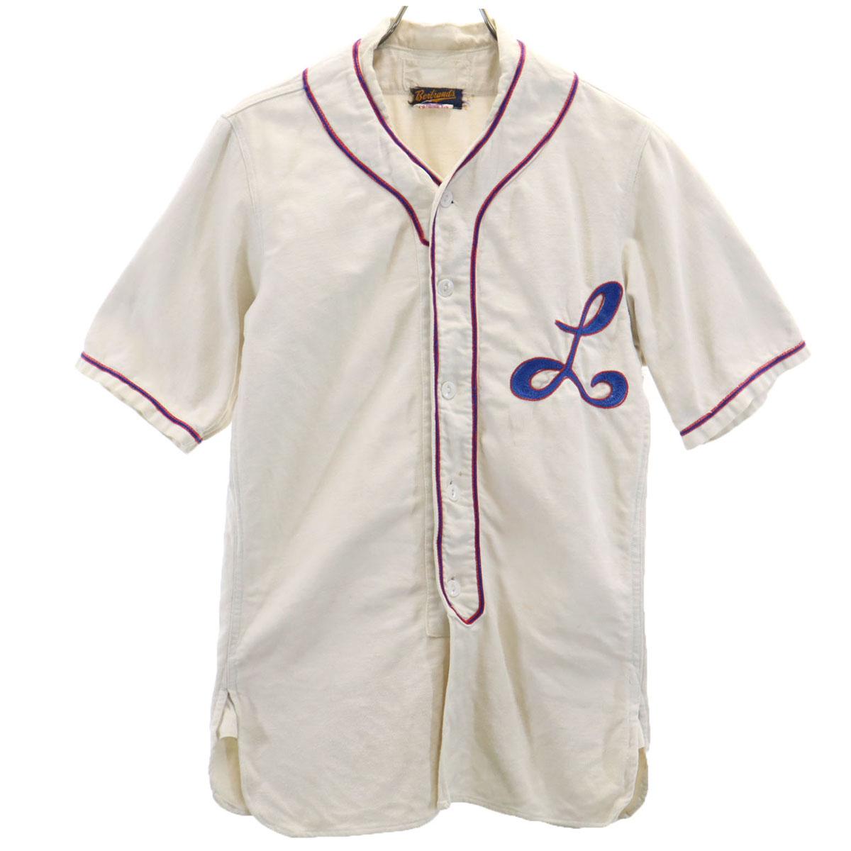 

Bertrand’s 40s 50s vintage Short sleeve cricket shirt Ivory Men s Used