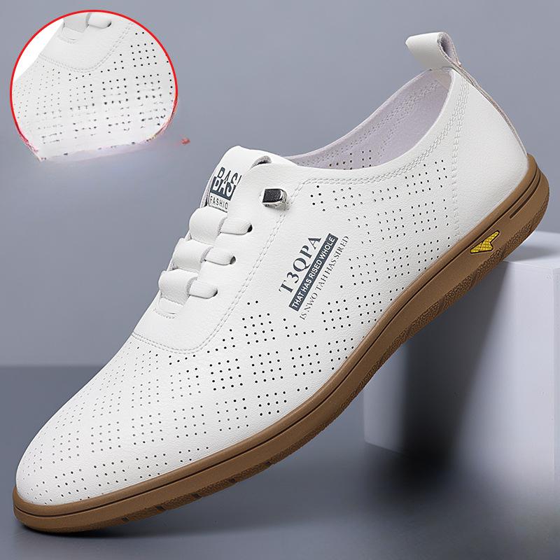 Jesienne Luksusowe Markowe Buty Dla Mężczyzn Skórzane Buty Codzienne Męskie Trampki Letnie Mokasyny Sandały Buty Do Jazdy Mężczyzna