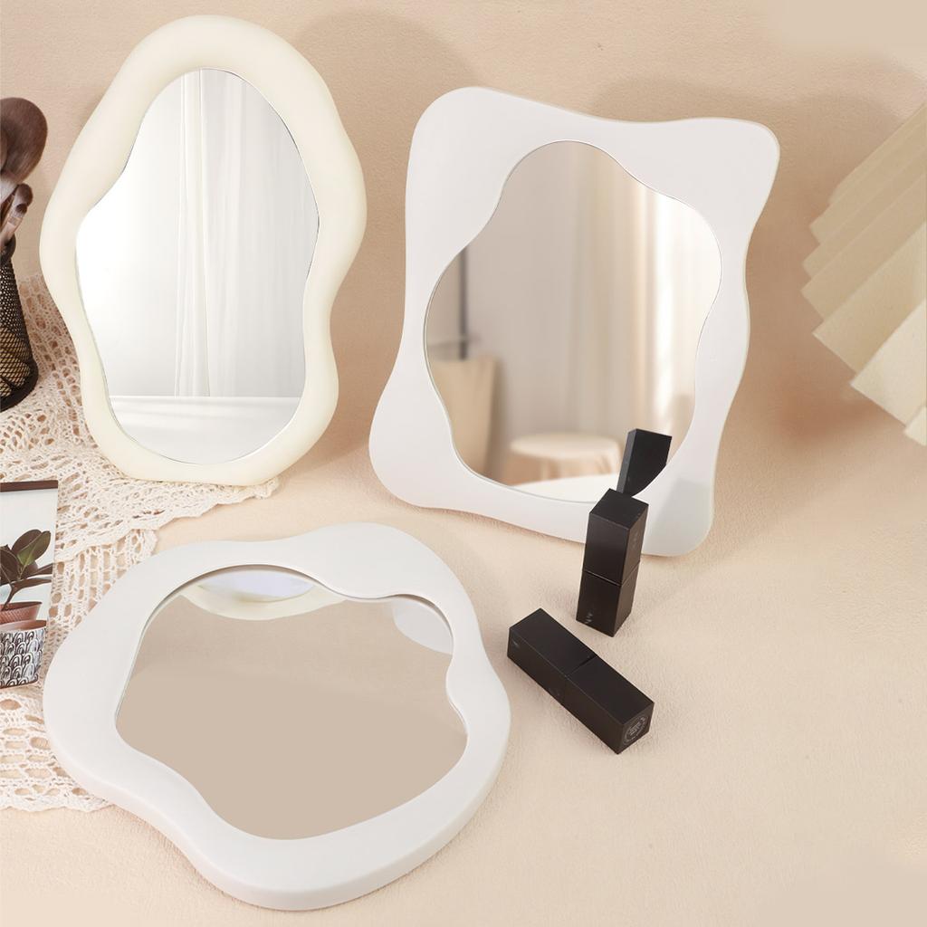 Makeup Mirror Room Decoration Desk Accessorie Mirror Decoration Bedroom Decorative Mirrors Tabletop Mirror Home Aesthetic Decor