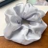 New Large-sized Fabric Hair Band and Hair AccessoryFeaturing Retro Floral and Diamond-encrusted Ponytail Hair Ties
