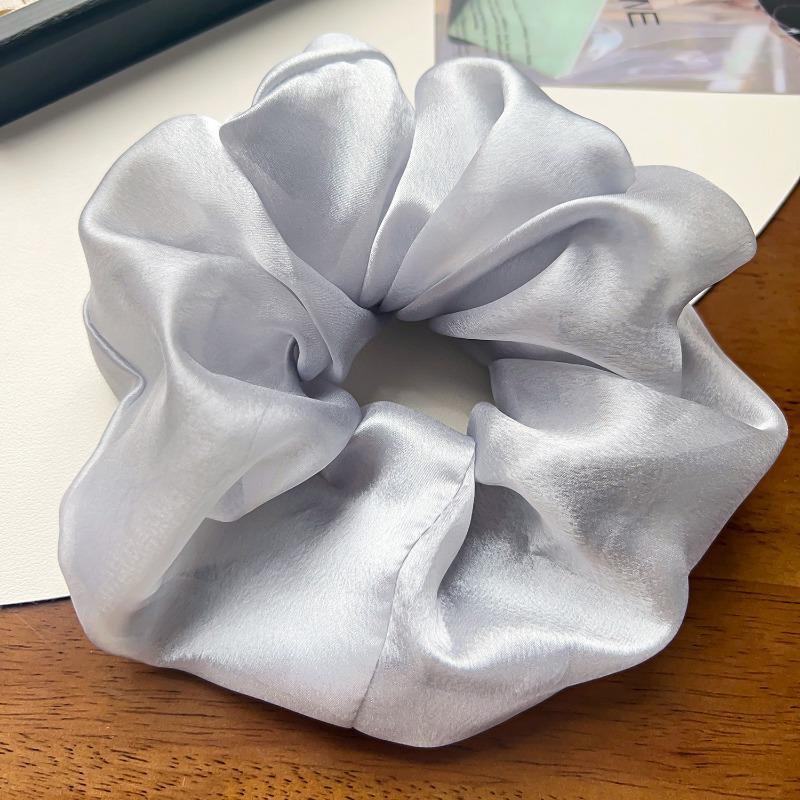 New Large-sized Fabric Hair Band and Hair AccessoryFeaturing Retro Floral and Diamond-encrusted Ponytail Hair Ties
