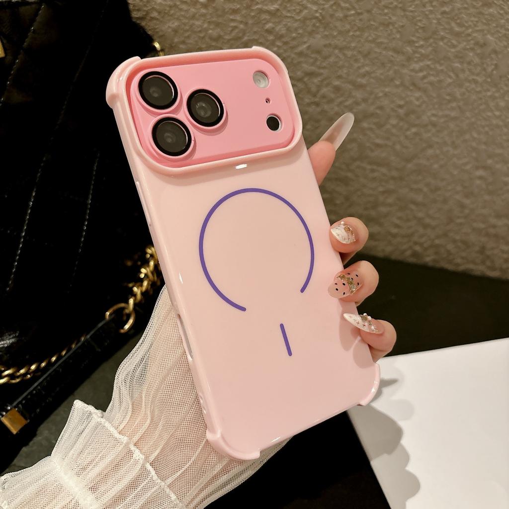 Applicable To iPhone11PROMAX Mobile Phone Case Macaron Magnetic Suction Apple 11 Four Corners Anti-drop All-inclusive 11 Protective Case
