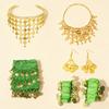Belly Dance Costumes Bellydance Hip Scarf Wrist Bracelets Coin Head Scarf Earrings Belly Dancer Outfit Set for Womens