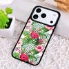 Hibiscus Flowers Floral Hybrid Phone Case for iPhone 17 Air 16 15 11 12 14 13 Pro Max Shockproof Cover
