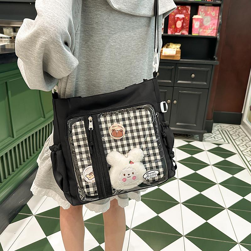 Student Large Capacity Shoulder Bag Women's Crossbody Bag Tote Bag