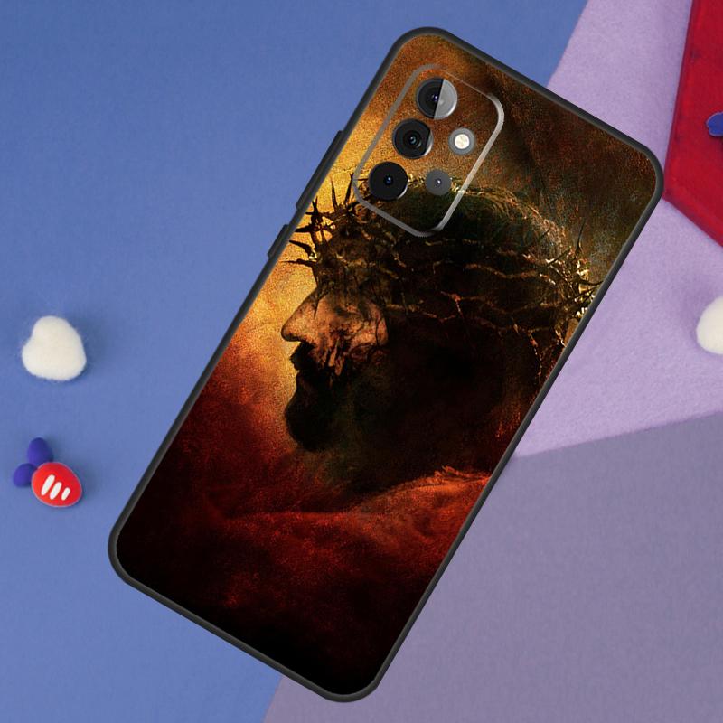 Capa God Jesus Para Samsung Galaxy A14 A56 A36 A26 A16 A06 A54 A34 A12 A32 A52 A13 A33 A53 A15 A35 A55